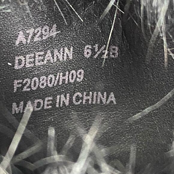 Coach Women’s Deeann Black Suede Shearling Trim Boots Size US 6.5 - Picture 10 of 12